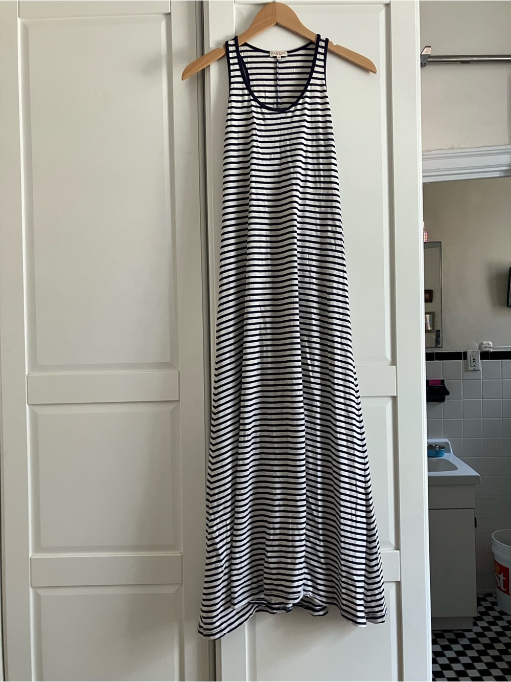 Demylee striped cotton dress